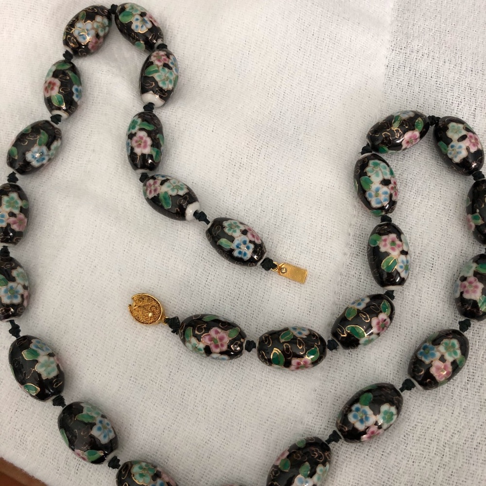 Vintage Mili Flori floral beads